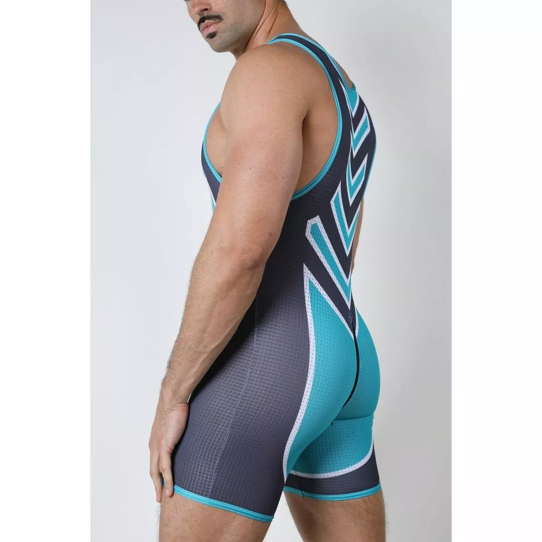 CellBlock13 KENNEL SPITFIRE ZIPPER SINGLET Teal 5 CellBlock13 KENNEL SPITFIRE ZIPPER SINGLET Teal – Image 3