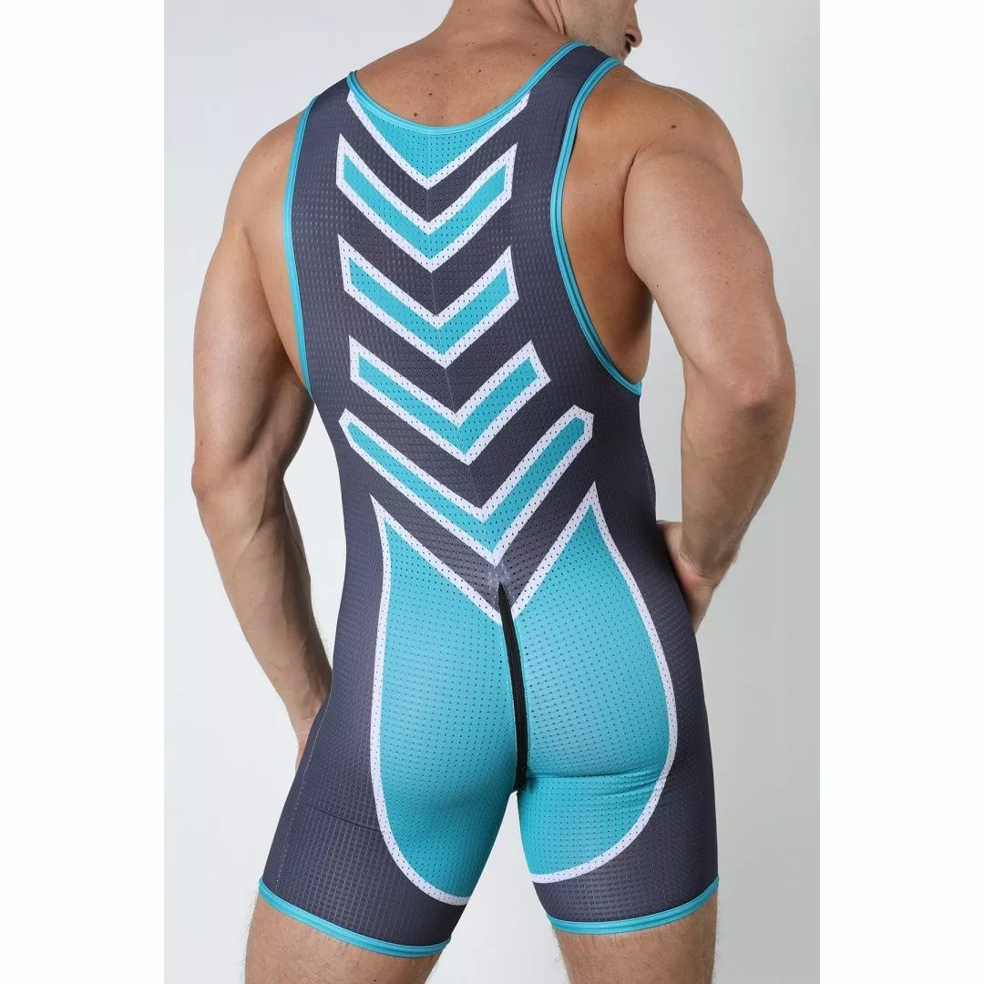 CellBlock13 KENNEL SPITFIRE ZIPPER SINGLET Teal 3 CellBlock13 KENNEL SPITFIRE ZIPPER SINGLET Teal