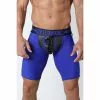 CellBlock13 KICK OFF Short à Lacets Bleu -Poppers et Leather Cleaners Soldes kick off short a lacets