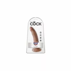 KING COCK 7" 18cm Tan