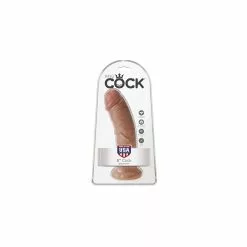 KING COCK 8" 20cm Tan