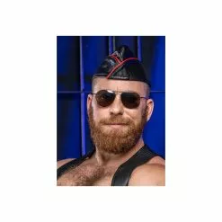 MR-S-LEATHER Leather Garrison Cap -Poppers et Leather Cleaners Soldes leather garrison cap 4