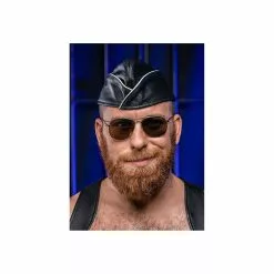 MR-S-LEATHER Leather Garrison Cap -Poppers et Leather Cleaners Soldes leather garrison cap 6