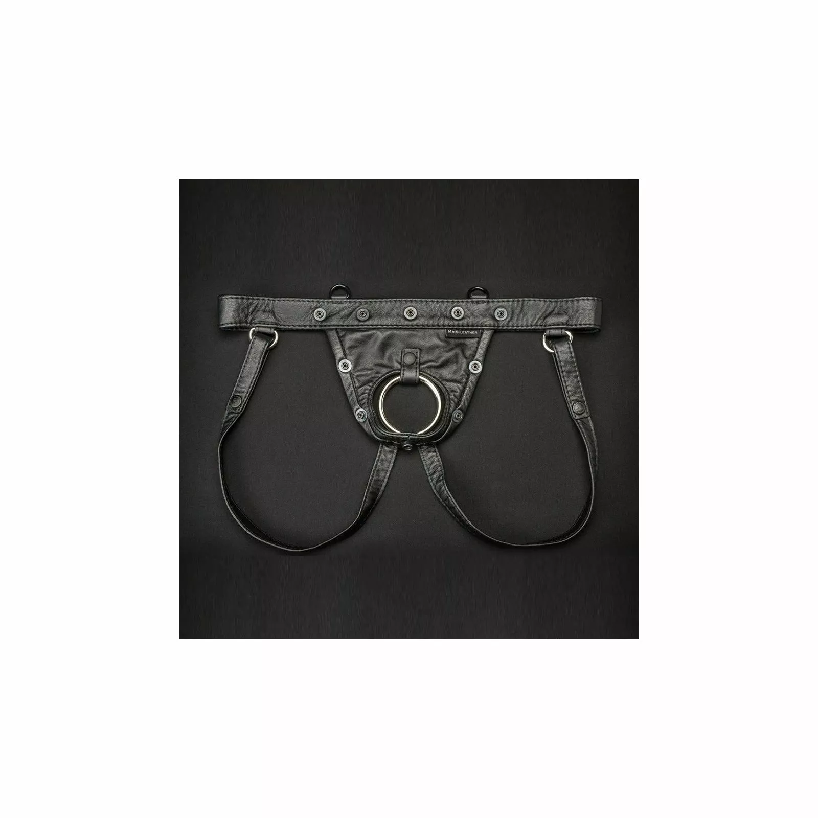 MR-S-LEATHER Leather Hidden Ring Jock 4 MR-S-LEATHER Leather Hidden Ring Jock – Image 2