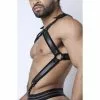 CellBlock13 LINEBACKER BODY HARNESS Noir -Poppers et Leather Cleaners Soldes linebacker body harness noir