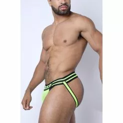 CellBlock13 LINEBACKER MESH JOCKSTRAP Jaune -Poppers et Leather Cleaners Soldes linebacker mesh jockstrap jaune 4