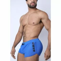 CellBlock13 LINEBACKER SHORT COCKPOUCH Bleu 12 CellBlock13 LINEBACKER SHORT COCKPOUCH Bleu -Poppers et Leather Cleaners Soldes linebacker short cockpouch bleu 4