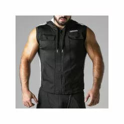 Locker Gear LOOK AT HARDER HOODY Blanc -Poppers et Leather Cleaners Soldes look at harder hoody blanc 3