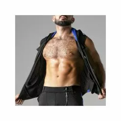 Locker Gear LOOK AT HARDER HOODY Bleu -Poppers et Leather Cleaners Soldes look at harder hoody bleu 3