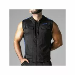 Locker Gear LOOK AT HARDER HOODY Bleu -Poppers et Leather Cleaners Soldes look at harder hoody bleu 4