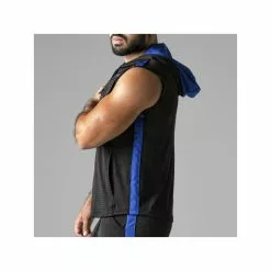 Locker Gear LOOK AT HARDER HOODY Bleu -Poppers et Leather Cleaners Soldes look at harder hoody bleu 5