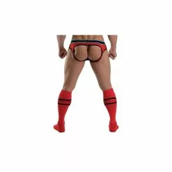 Mister B URBAN Chaussettes De Football Rouge -Poppers et Leather Cleaners Soldes mister b urban chaussettes de football rouge 2