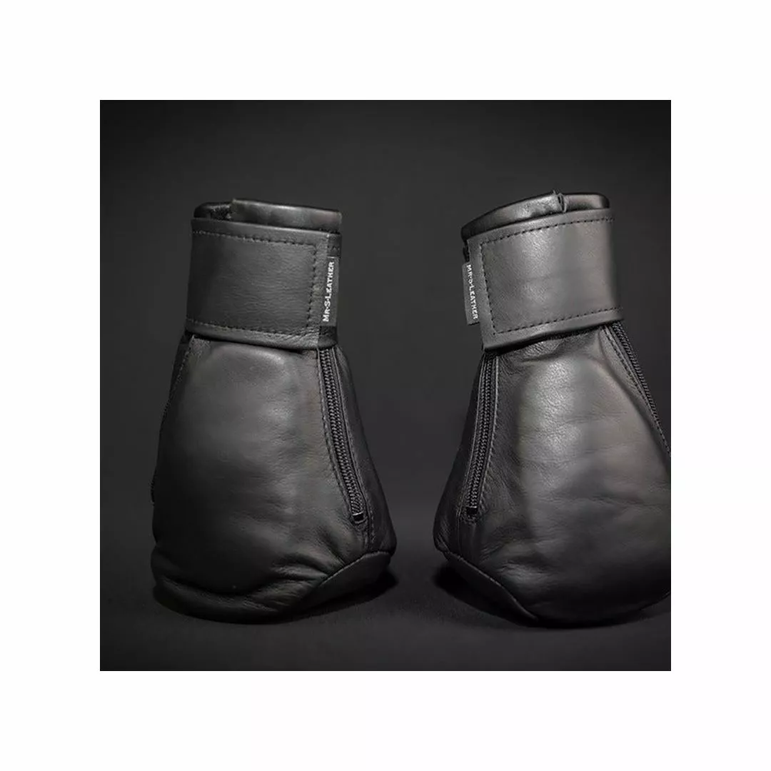 MR-S-LEATHER Moufles De Puppy Cuir K9 Rouge 6 MR-S-LEATHER Moufles De Puppy Cuir K9 Rouge – Image 4