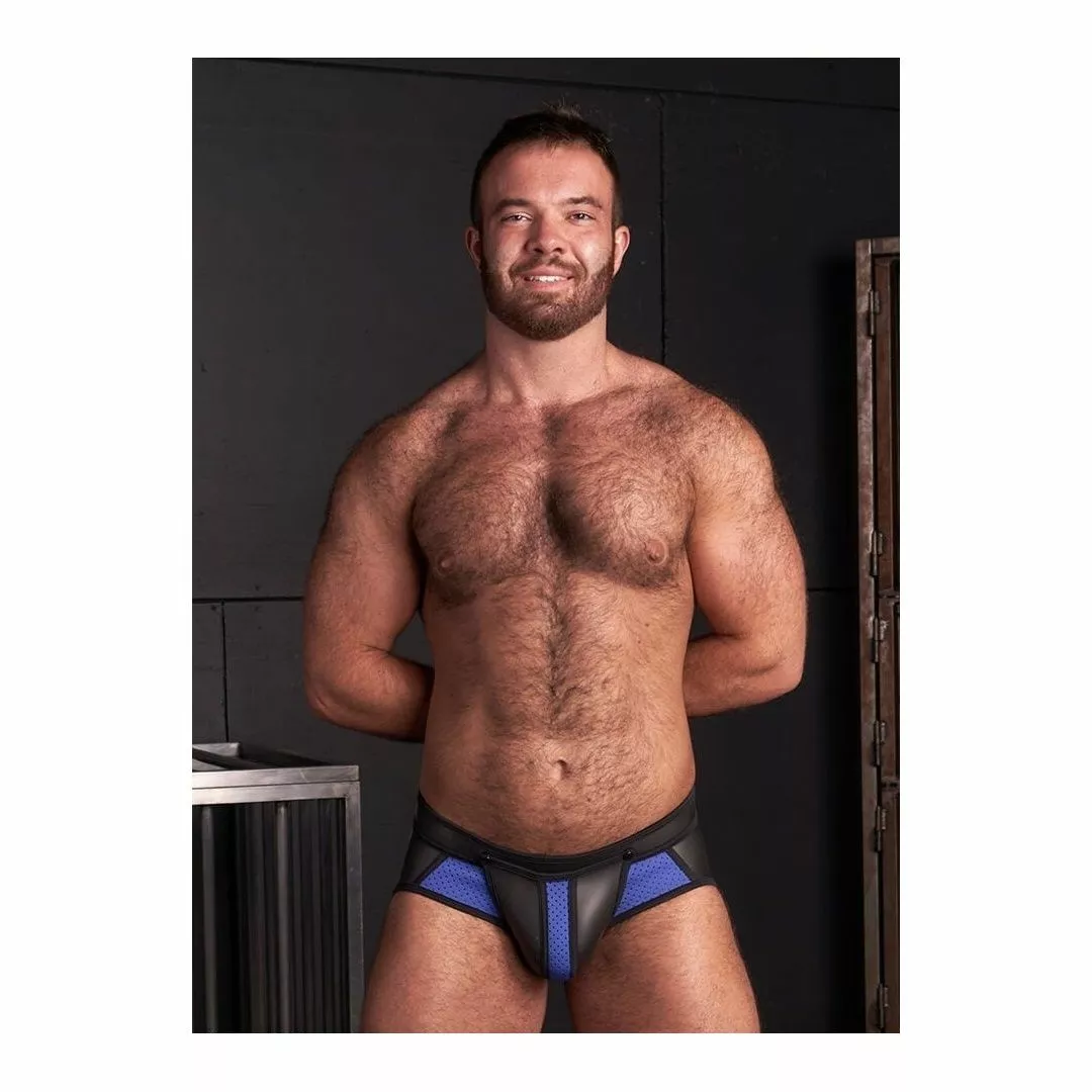 MR-S-LEATHER Neo Air Mesh All Access Brief Bleu 8 MR-S-LEATHER Neo Air Mesh All Access Brief Bleu – Image 6