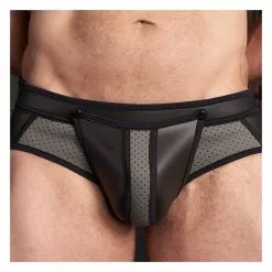 MR-S-LEATHER Neo Air Mesh All Access Brief Gris