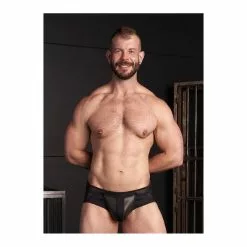 MR-S-LEATHER Neo Air Mesh All Access Brief Noir -Poppers et Leather Cleaners Soldes neo air mesh all access brief noir 4