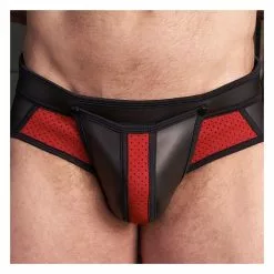 MR-S-LEATHER Neo Air Mesh All Access Brief Rouge