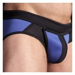 MR-S-LEATHER Neo All Access Brief Bleu Royal