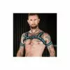 MR-S-LEATHER Neo Bold Bulldog Harness Aqua -Poppers et Leather Cleaners Soldes neo bold bulldog harness aqua