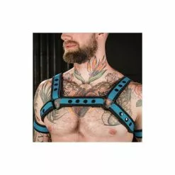 MR-S-LEATHER Neo Bold Bulldog Harness Aqua 8 MR-S-LEATHER Neo Bold Bulldog Harness Aqua -Poppers et Leather Cleaners Soldes neo bold bulldog harness aqua 2