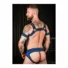 MR-S-LEATHER Neo Bold Bulldog Harness Cobalt 1 MR-S-LEATHER Neo Bold Bulldog Harness Cobalt -Poppers et Leather Cleaners Soldes neo bold bulldog harness cobalt