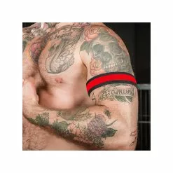 MR-S-LEATHER Neo Bold Color Armband Rouge