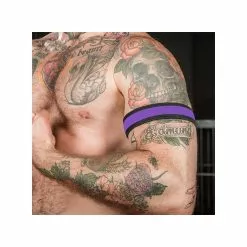 MR-S-LEATHER Neo Bold Color Armband Violet