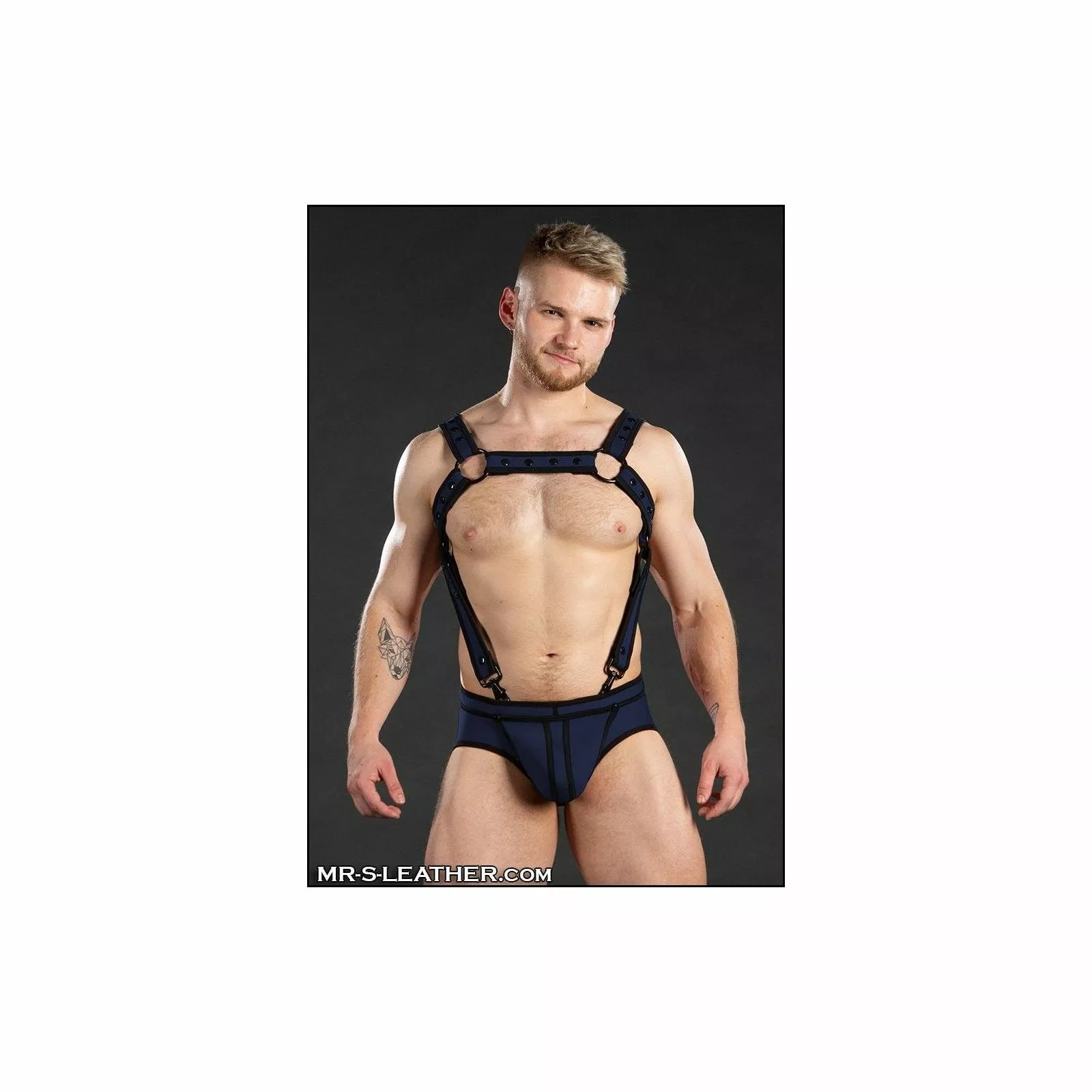 MR-S-LEATHER Neo Bold Crossbow Harnais Navy 5 MR-S-LEATHER Neo Bold Crossbow Harnais Navy – Image 3