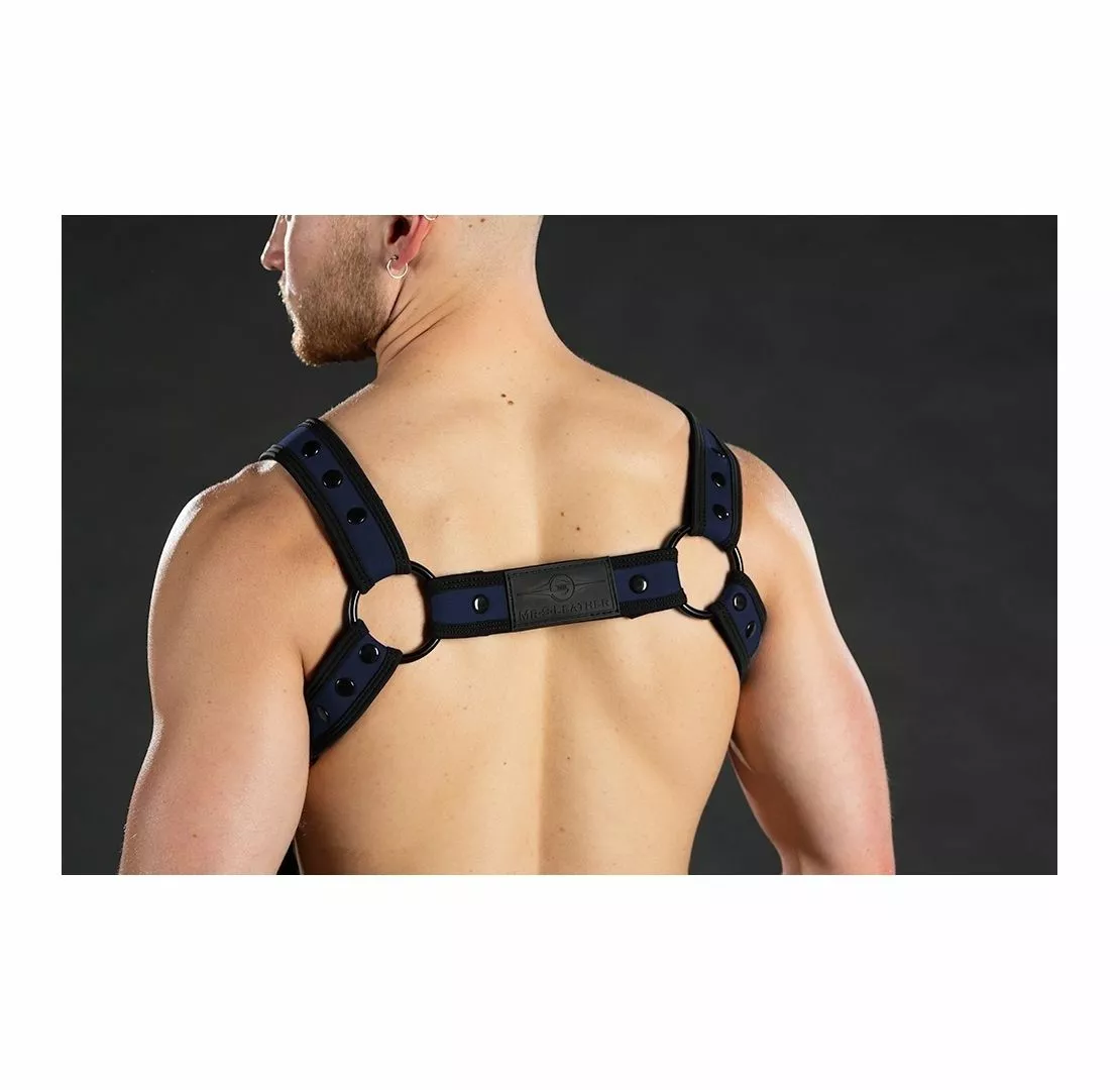 MR-S-LEATHER Neo Bold Crossbow Harnais Navy 3 MR-S-LEATHER Neo Bold Crossbow Harnais Navy