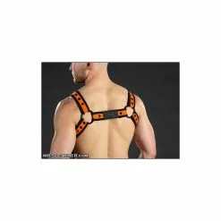 MR-S-LEATHER Neo Bold Crossbow Harnais Orange -Poppers et Leather Cleaners Soldes neo bold crossbow harnais orange 3