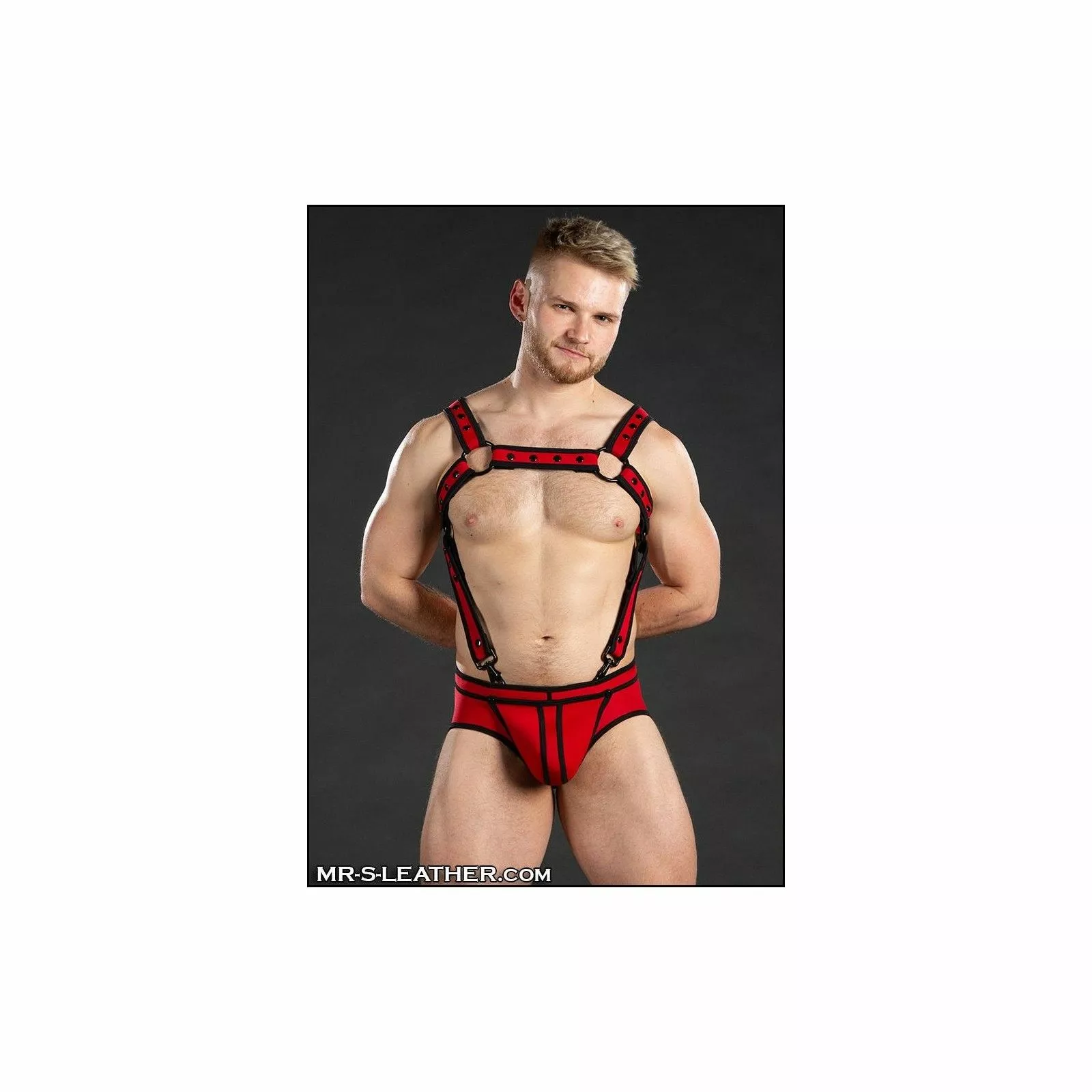 MR-S-LEATHER Neo Bold Crossbow Harnais Rouge 8 MR-S-LEATHER Neo Bold Crossbow Harnais Rouge – Image 6