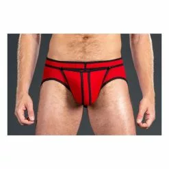 MR-S-LEATHER Neo Bold Full Access Brief Rouge -Poppers et Leather Cleaners Soldes neo bold full access brief rouge 4