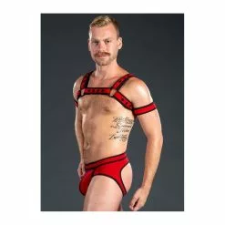 MR-S-LEATHER Neo Bold Full Access Brief Rouge -Poppers et Leather Cleaners Soldes neo bold full access brief rouge 6