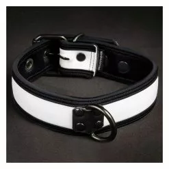 MR-S-LEATHER Neo Bold Puppy Collar Blanc