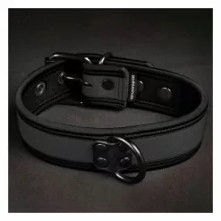 MR-S-LEATHER Neo Bold Puppy Collar Gris