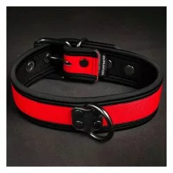 MR-S-LEATHER Neo Bold Puppy Collar Rouge