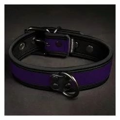 MR-S-LEATHER Neo Bold Puppy Collar Violet