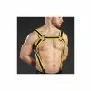 MR-S-LEATHER Neo Carbon Crossbow Harnais Jaune 2.0 -Poppers et Leather Cleaners Soldes neo carbon crossbow harnais jaune