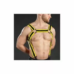 MR-S-LEATHER Neo Carbon Crossbow Harnais Jaune 2.0