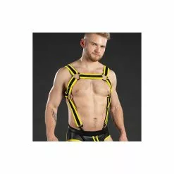 MR-S-LEATHER Neo Carbon Crossbow Harnais Jaune 2.0 9 MR-S-LEATHER Neo Carbon Crossbow Harnais Jaune 2.0 -Poppers et Leather Cleaners Soldes neo carbon crossbow harnais jaune 3