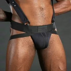 MR-S-LEATHER Neo Carbon Jockstrap Noir -Poppers et Leather Cleaners Soldes neo carbon jockstrap noir 2