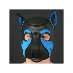 MR-S-LEATHER NEO FRISKY Puppy Hood Aqua -Poppers et Leather Cleaners Soldes neo frisky puppy hood aqua 3