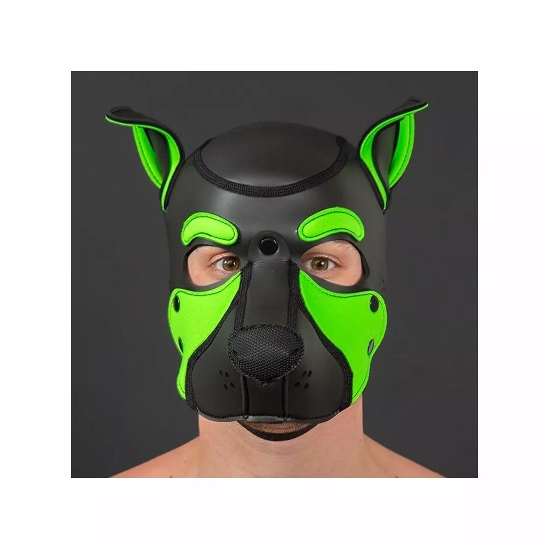 MR-S-LEATHER NEO FRISKY Puppy Hood Vert Lime 4 MR-S-LEATHER NEO FRISKY Puppy Hood Vert Lime – Image 2