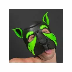MR-S-LEATHER NEO FRISKY Puppy Hood Vert Lime 7 MR-S-LEATHER NEO FRISKY Puppy Hood Vert Lime -Poppers et Leather Cleaners Soldes neo frisky puppy hood vert lime 2