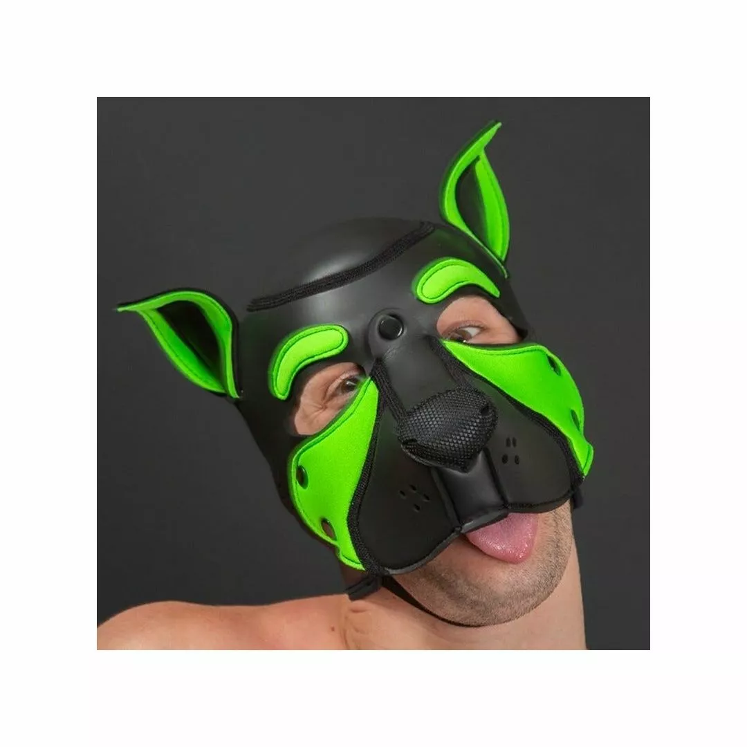 MR-S-LEATHER NEO FRISKY Puppy Hood Vert Lime 5 MR-S-LEATHER NEO FRISKY Puppy Hood Vert Lime – Image 3