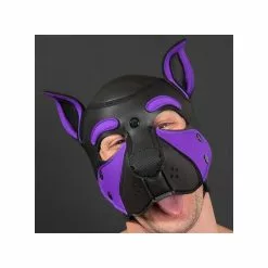 MR-S-LEATHER NEO FRISKY Puppy Hood Purple -Poppers et Leather Cleaners Soldes neo frisky puppy hood violet 2