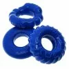 Oxballs OX BONEMAKER Pack De 3 Cockrings Bleus -Poppers et Leather Cleaners Soldes ox bonemaker pack de 3 cockrings bleus