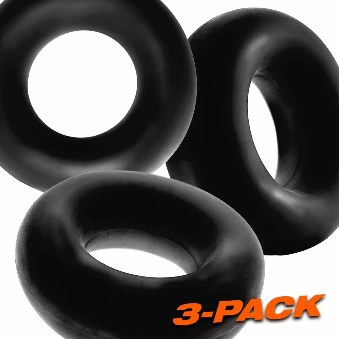 Oxballs OX FAT WILLY Pack De 3 Cockrings Noirs 8 Oxballs OX FAT WILLY Pack De 3 Cockrings Noirs – Image 6