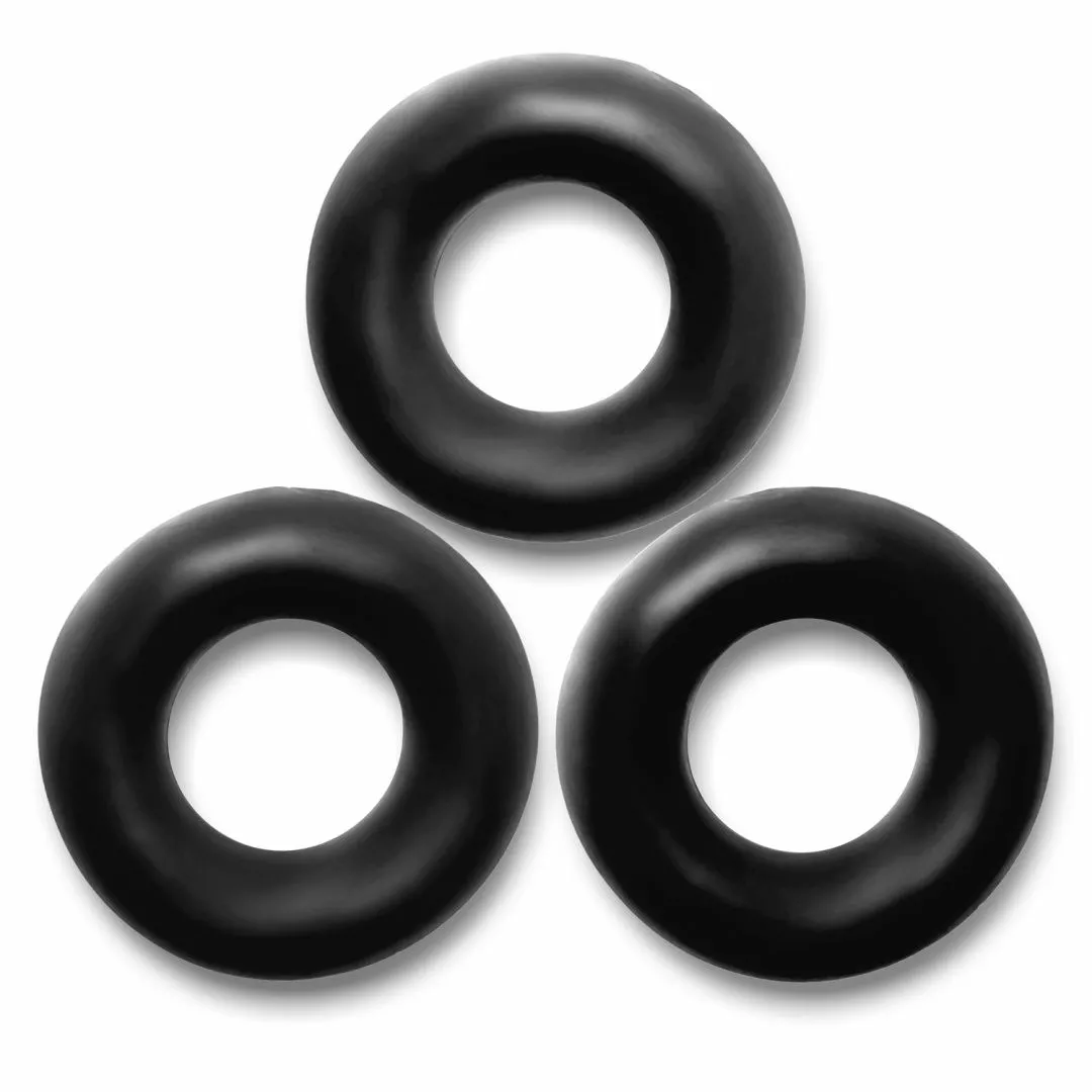 Oxballs OX FAT WILLY Pack De 3 Cockrings Noirs 3 Oxballs OX FAT WILLY Pack De 3 Cockrings Noirs