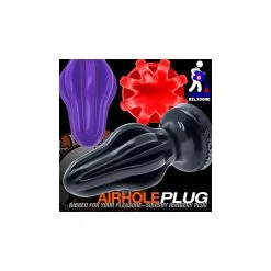 Oxballs Plug à Ailettes AIRHOLE Eggplant -Poppers et Leather Cleaners Soldes plug airhole eggplant finned 5
